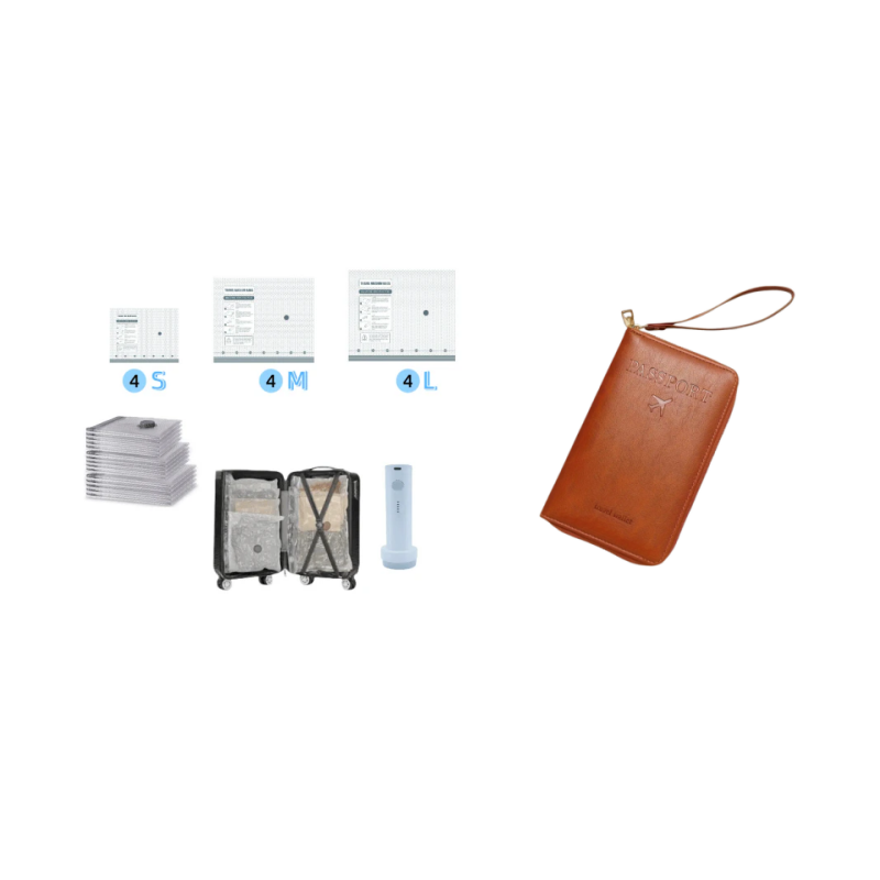 🥳💞50K+ SOLD!👵🧳 Cordless Vacuum Storage Set – 15 bags, 140L/min pump. Shrinks clothes, saves space. Waterproof & reusable. Holiday essential. 🎒⚡