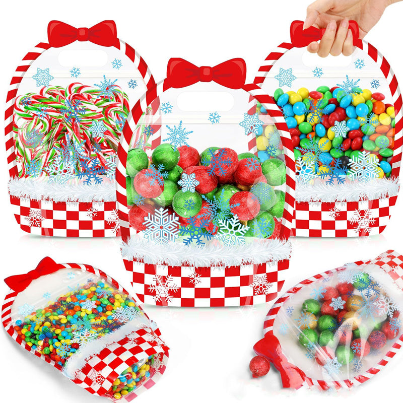 Halloween Transparent Sealed Favor Bags with Handles