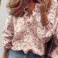 👚 Women's Ruffled Lantern Sleeve Shirt – Sweet, Loose Fit & Versatile (S–XL) 🍃