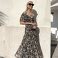 💖 Women's Off-the-Shoulder V-Neck Printed Dress