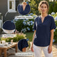 Fashion Loose Solid Color Short Sleeve Top