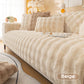 Thick Rabbit Plush Sofa Cover