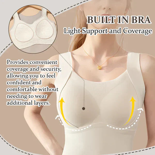 🥰Women's Thermal Tank Tops With Built-in Bra