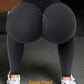 Honeycomb Pants High Waist Yoga Pants Peach Hip Sweatpants