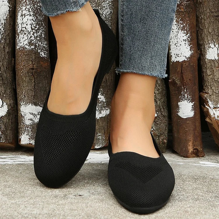 Women's Woven Breathable Flat Orthopaedic Shoes