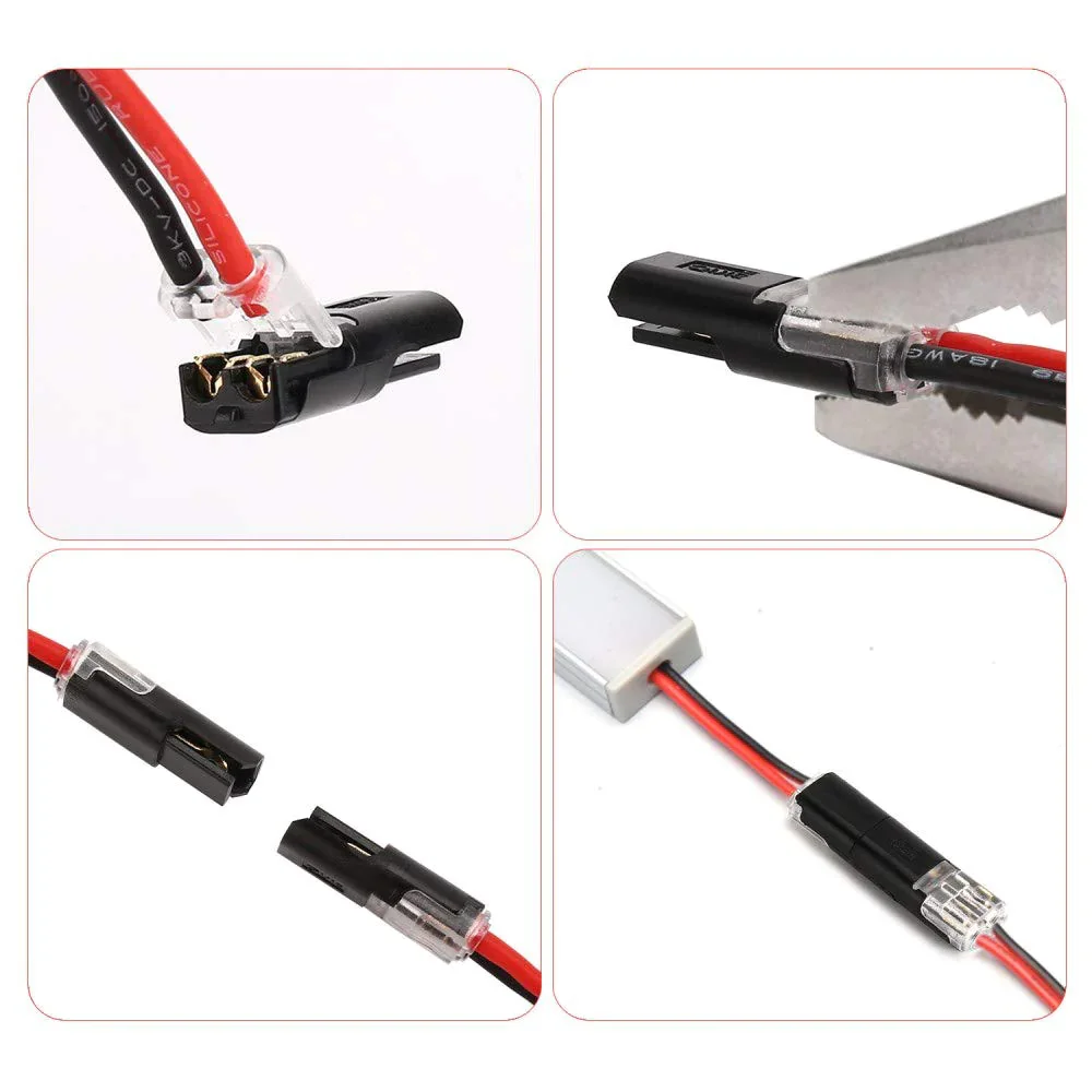 🏆Double-wire Plug-in Connector With Locking Buckle🔩🔒