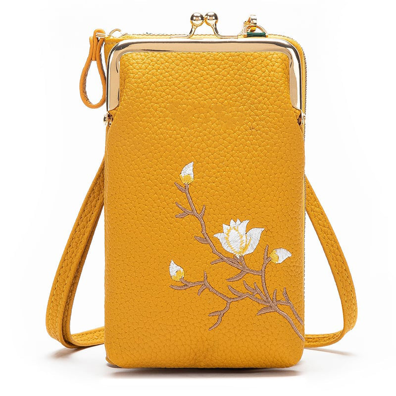 🔥Women Sling Cross-Body Wallet with Mobile Cell Phone Holder