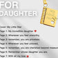 🔥🔥My Little Star Book Necklace for Daughter, Birthday Day Gift Graduation Jewelry of Love