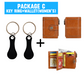 2 Pieces Stainless Steel Shopping Trolley Token Keyrings