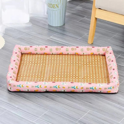 ☀️Early Summer Special Sale 48% Off☀️ - Ice Rattan Cooler Bed for Cats/Dogs💥BUY 2 GET FREE SHIPPING💥