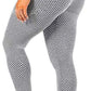 Honeycomb Pants High Waist Yoga Pants Peach Hip Sweatpants