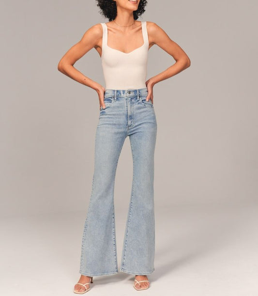 🔥🎉Hot Sale🔥Trims the figure - Ultra High Rise Stretch Flare Jean(45%OFF)