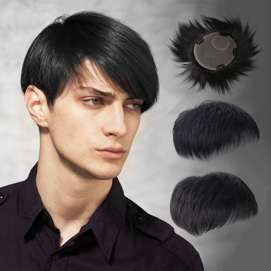 Realistic and Breathable Men's Hair Replacement Wigs