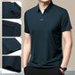 🎁Hot Sale 55% OFF⏳Afslappet T-shirt med revers til mænd, åndbar og rynkefri
