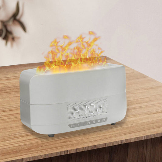 Flame Aromatherapy Diffuser Humidifier with Bluetooth Speaker