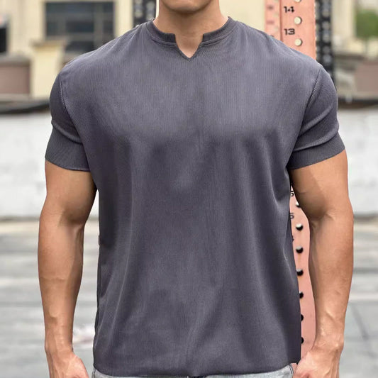 🔥Hot Sale 49% Off🔥High-quality Slim Fit Men's High Elastic Short Sleeves Workout T-Shirt