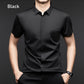 Men's Glossy Breathable Short Sleeve Business Shirt