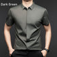 Men's Glossy Breathable Short Sleeve Business Shirt