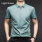 Men's Glossy Breathable Short Sleeve Business Shirt