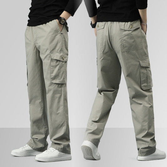 👖Slidstærke Ultra Comfort Loose Fit-bukser med flere lommer🔥Perfekt kombination af anvendelighed og komfort🔥