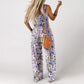 🏖️Summer Hot Sale 🌼🎨Women’s Casual Print Sleeveless Overalls Jumpsuits