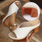 Slip-on Plateau-sandaler med Kraftig Hæl