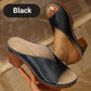 Slip-on Plateau-sandaler med Kraftig Hæl