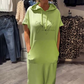 🔥Women’s Solid Short-Sleeve Hooded Long Dress