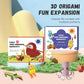 3D håndlavet origami-fugl