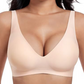 💜Jelly Wireless Womens Comfortable Wireless Bras Push Up Bralettes Seamless Tshirts Bras Deep V Everyday Bras