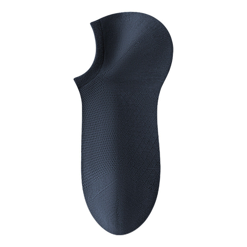 Men's Solid Color Mesh Breathable Socks