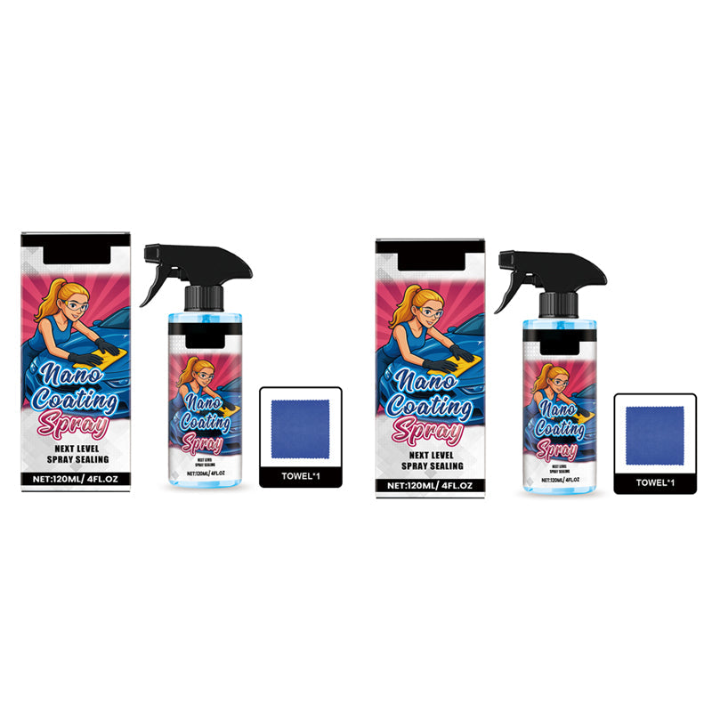 🚗 BUY 2, GET 1 FREE! ✨Car polish spray + microfiber cloth – restores shine and protects paintwork in minutes, scratch-resistant formula ☀️