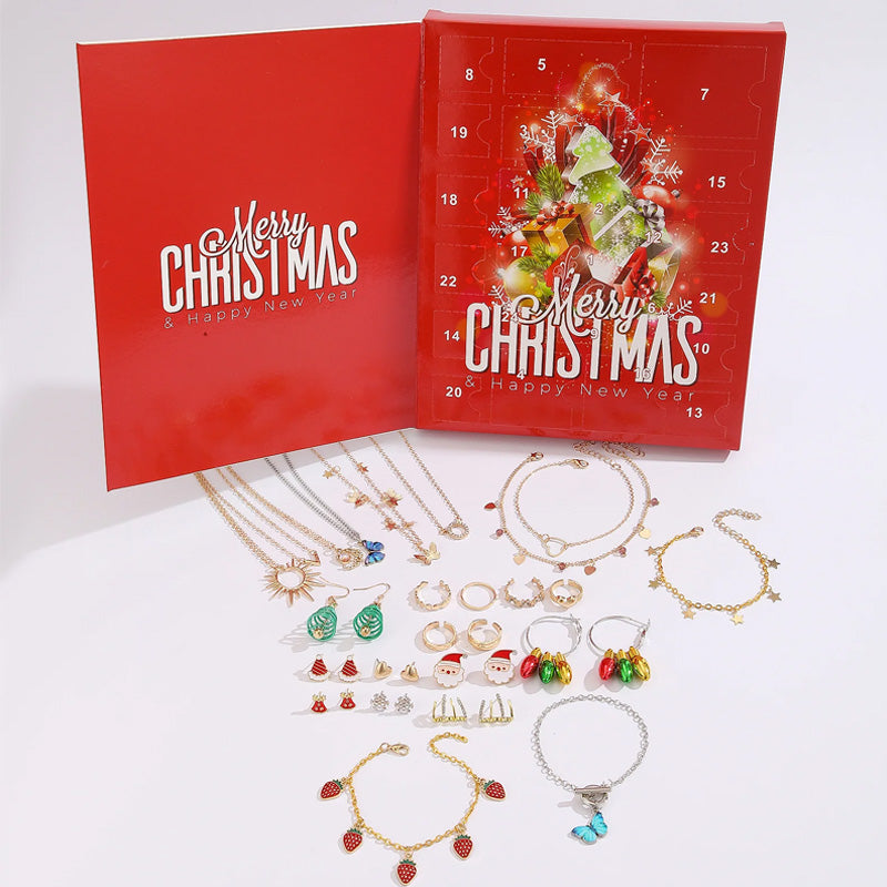 ✨🎄Christmas Sales 📿24PCS Christmas Jewelry Mystery Box