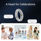 Titanium Steel Rotatable Spinner Ring with Zirconia