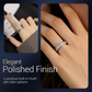 Titanium Steel Rotatable Spinner Ring with Zirconia