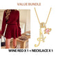 ✨💓Women's Mock Neck Knit A-Line Mini Dress
