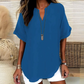 Fashion Loose Solid Color Short Sleeve Top