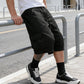 👖 Men's Plus Size Capri Pants – Wide-Leg Loose Fit, Drawstring Waist & Large Pockets ✨