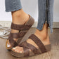 👡 Women's Criss-Cross Woven Strap Wedge Sandals – Comfortable, Stylish & Perfect for Summer Days ☀️
