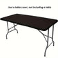 💥Fitted Spandex Table Cover for Rectangular & Square Tables