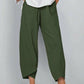 👖Vintage Asymmetrical Elastic Waist Pockets Pants – Unique Design, Comfortable Fit & Functional Style🌸